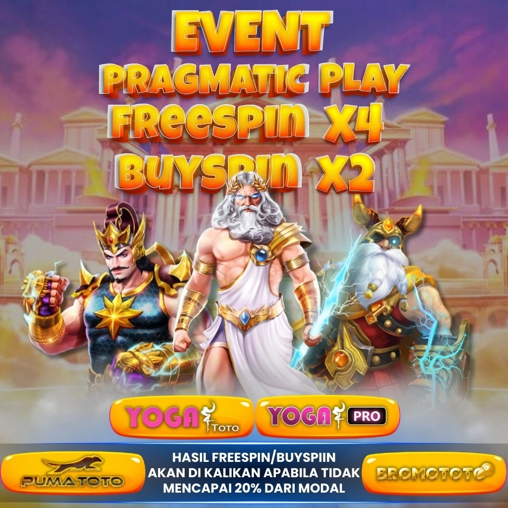 ✨EVENT BONUS PRAGMATIC PLAY YOGACORP ( X4 HASIL FREESPIN ) atau ( X2 HASIL FREESPIN )✨